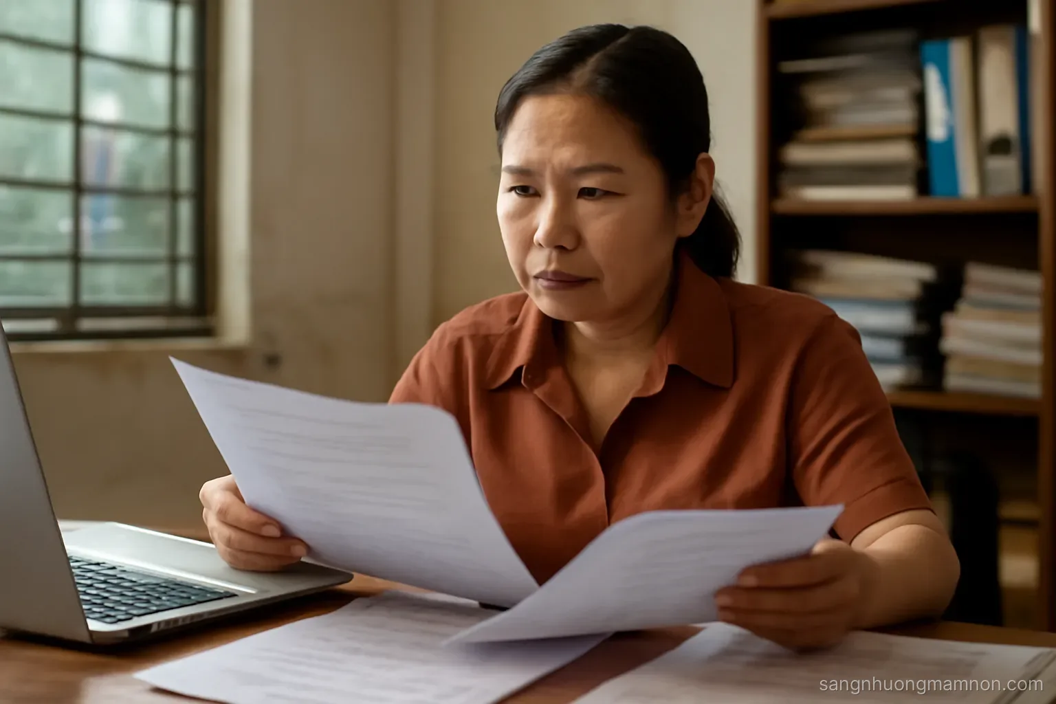 Sang trường cho chính giáo viên của mình