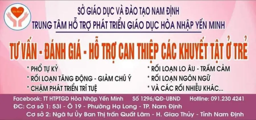 Trung Tâm Hỗ Trợ Giáo Dục Hoà Nhập Yến Minh
