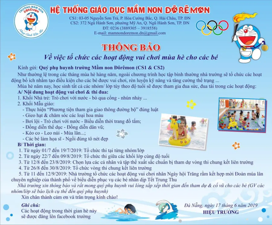 Trường mầm non Đôrêmon 2