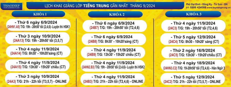 Trung tâm tiếng Trung Thảo Điệp
