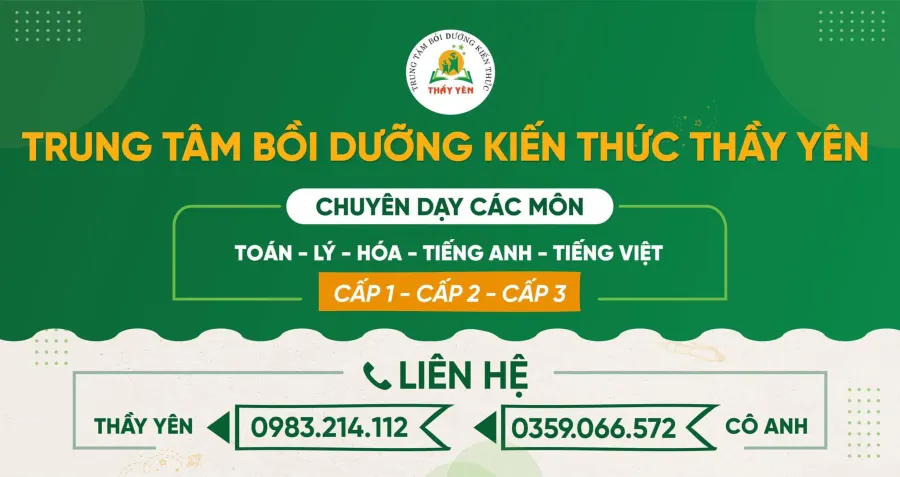 Trung tâm Bồi dưỡng Kiến thức Thầy Yên - Gang Thép