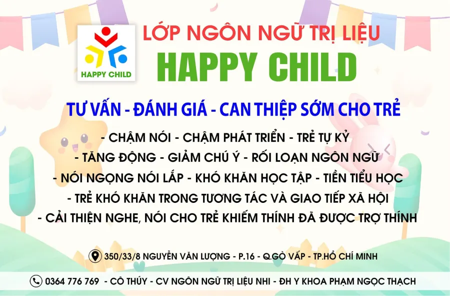 Trung tâm Ngôn ngữ trị liệu HAPPY CHILD
