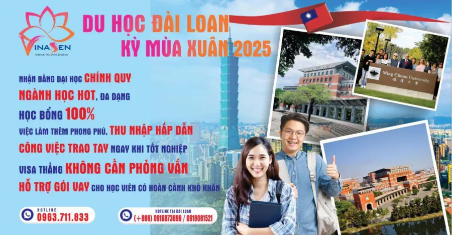 Trung tâm Vinasen - Học bổng và Du học Đài Loan