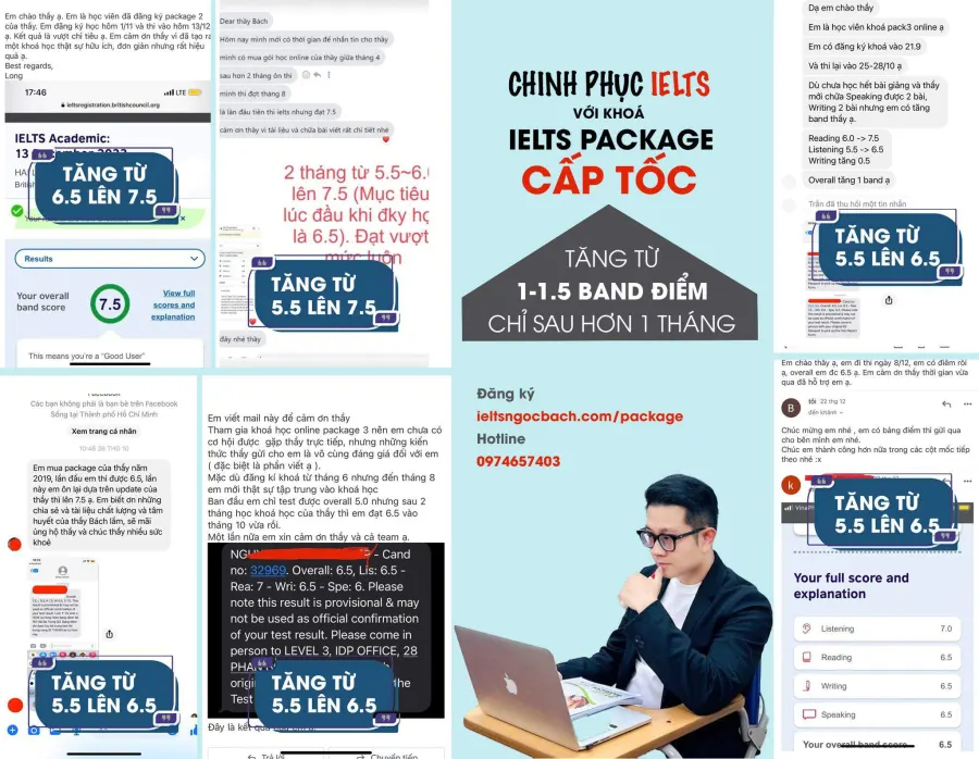 Lớp IELTS thầy Ngọc Bách