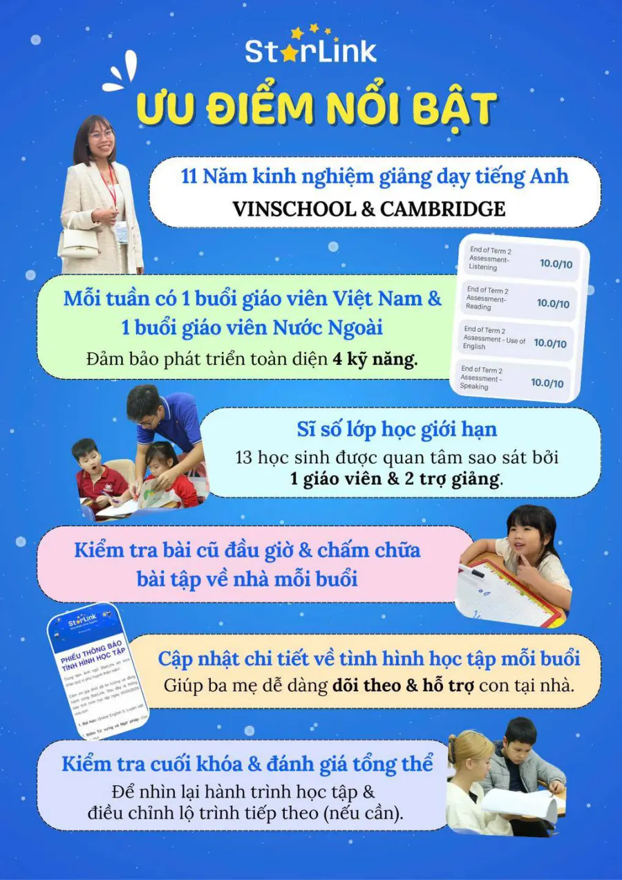 Trung tâm StarLink - Chuyên Tiếng Anh Vinschool & Cambridge