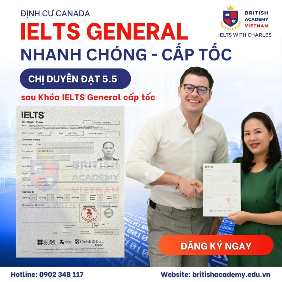 Trung tâm IELTS with Charles - British Academy Vietnam - Cơ sở 2