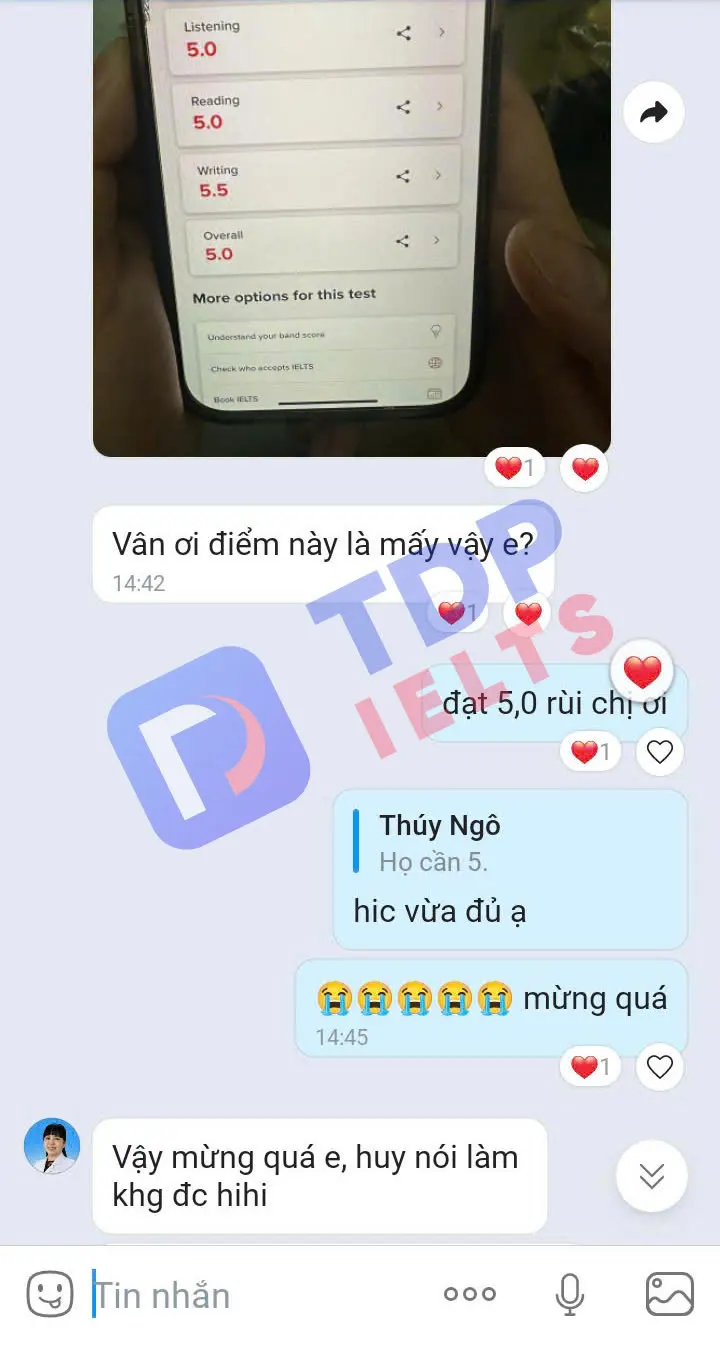 Trung tâm TDP IELTS - IELTS cấp tốc