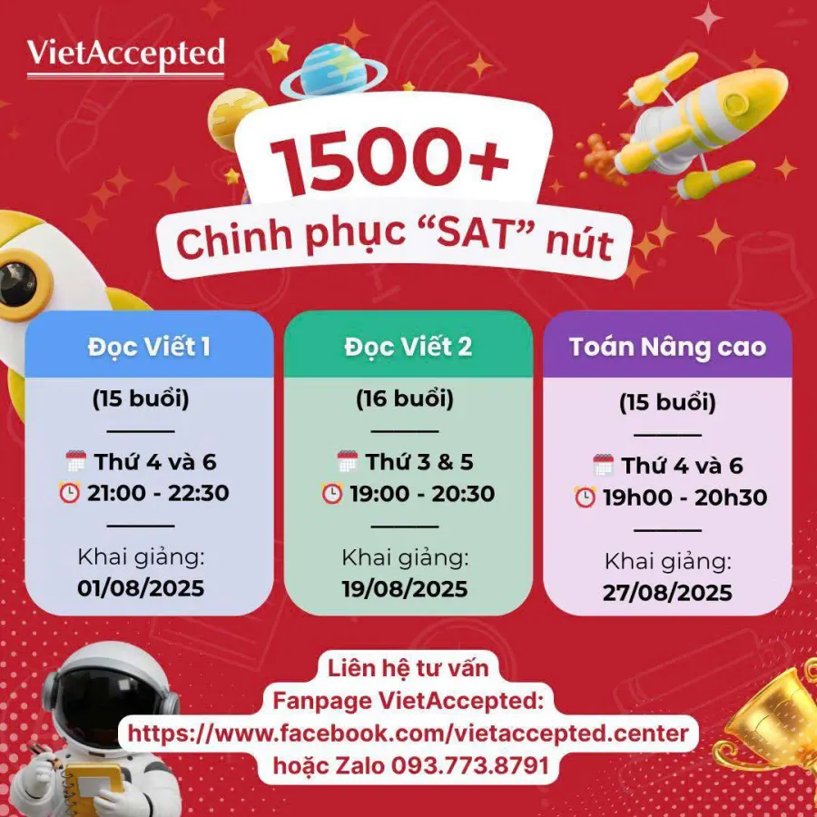 Lớp SAT thầy Hưng VietAccepted