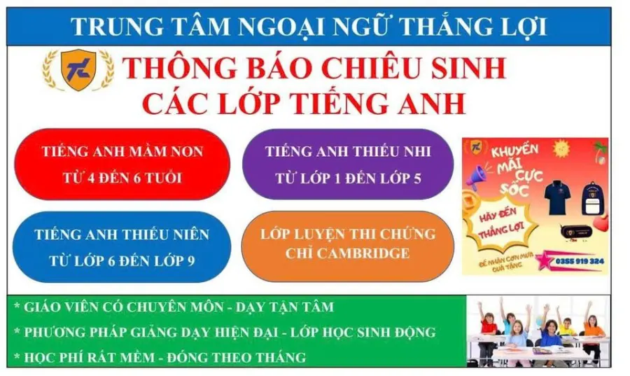Trung tâm Ngoại Ngữ Thắng Lợi