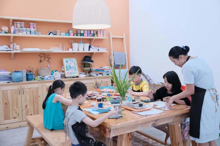 Lớp vẽ Ngôi Nhà Nhỏ - CS2 Thạnh Thang