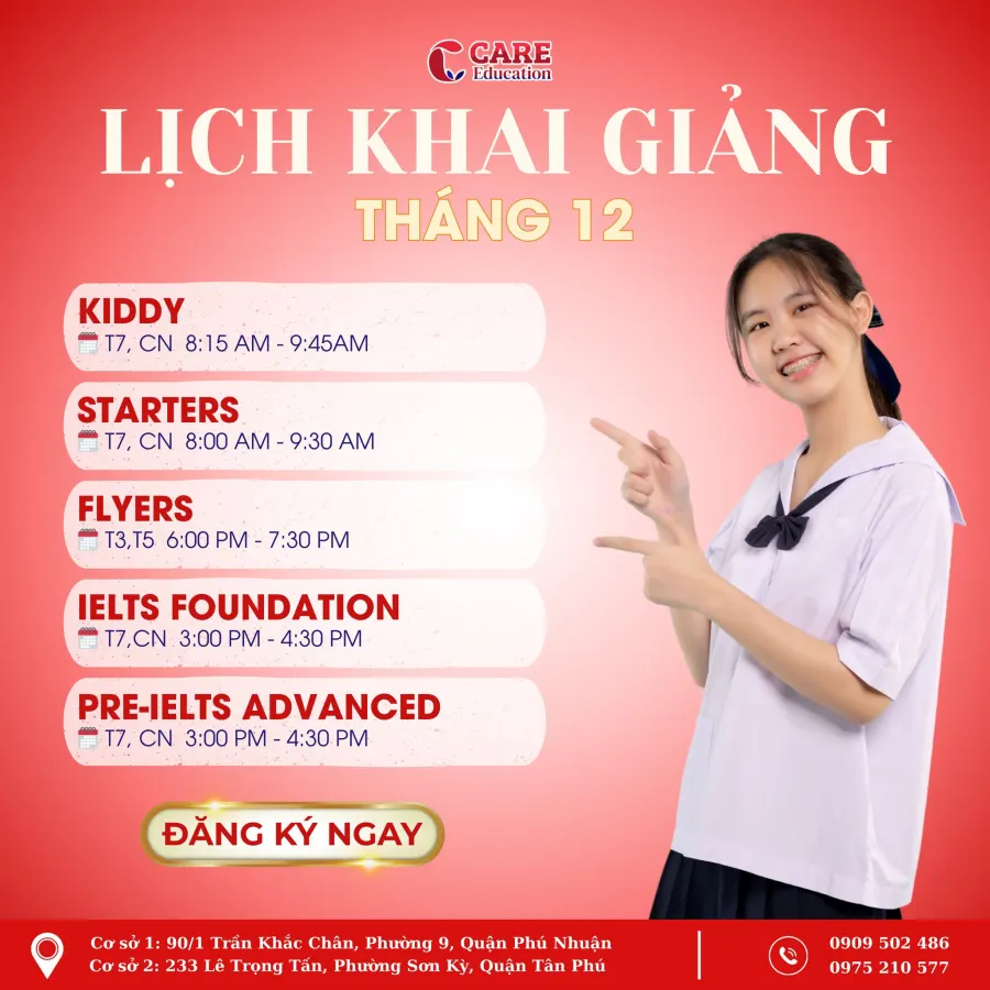Trung tâm Care Education - Cơ sở 1