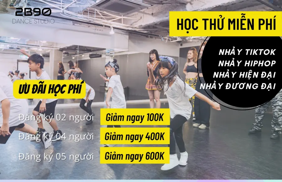 Trung tâm dạy nhảy 2B90 Dance Studio - Cơ sở 6