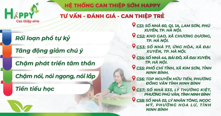 Trung tâm Can Thiệp Sớm Happy - Cơ sở 5