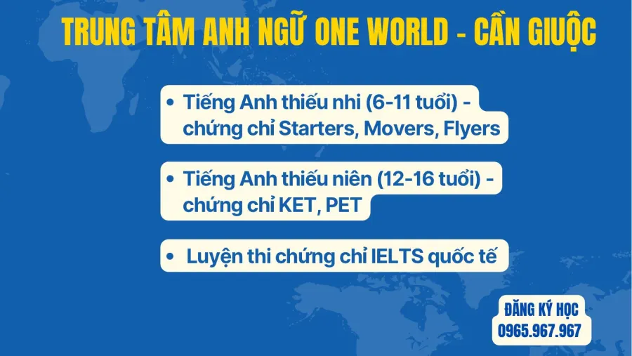 Trung Tâm Anh ngữ OneWorld - Mỹ Lộc, Cần Giuộc