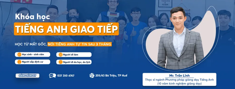 Trung tâm Tiếng Anh giao tiếp Mr. Trần Lĩnh