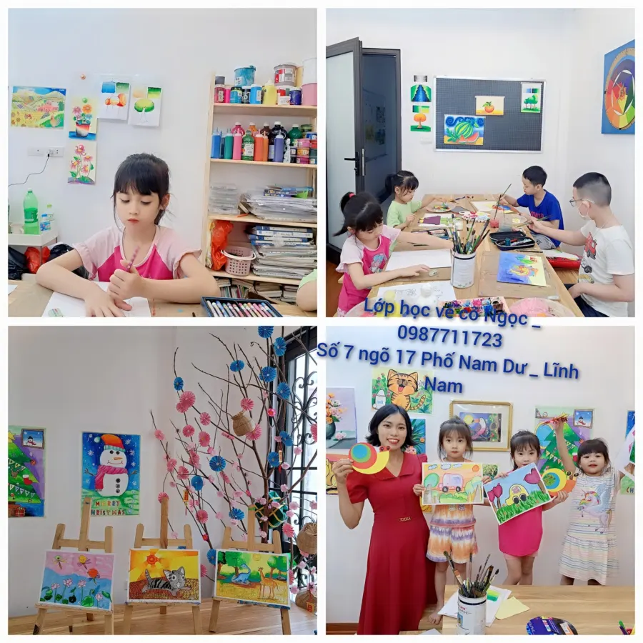 Xưởng vẽ 90 - Lớp vẽ Mỹ Thuật Thiếu Nhi Hoàng Mai