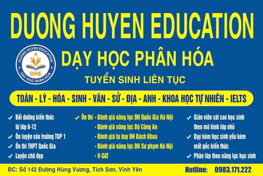 Trung Tâm Luyện Thi Dương Huyền Education