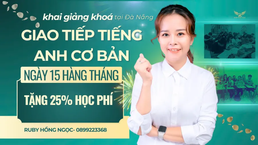 Tiếng Anh Giao Tiếp Ruby Hồng Ngọc - Học Trực Tiếp Hoặc Online