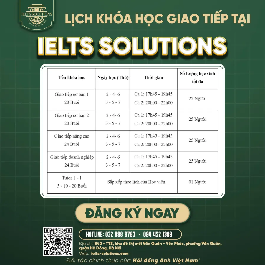 Trung tâm Anh ngữ IELTS Solutions