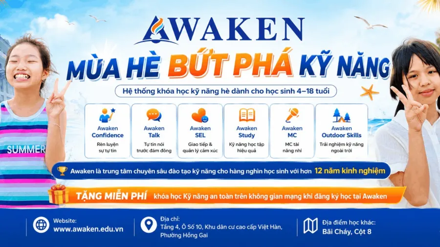 AWAKEN - Hệ thống trung tâm chuyên sâu đào tạo kỹ năng