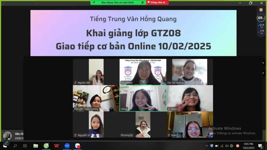 Trung Tâm Tiếng Trung Online Vân Hồng Quang
