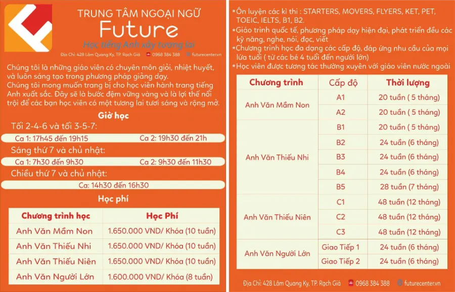 Trung Tâm Ngoại Ngữ Future